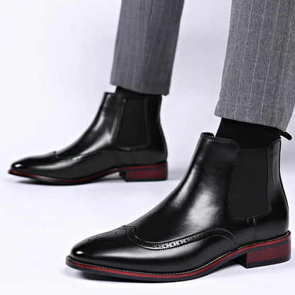 Luke|Leather Chelsea Boots