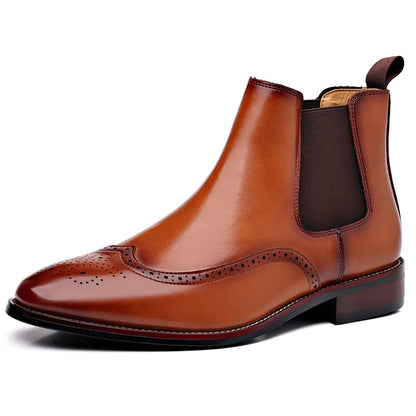 Luke|Leather Chelsea Boots