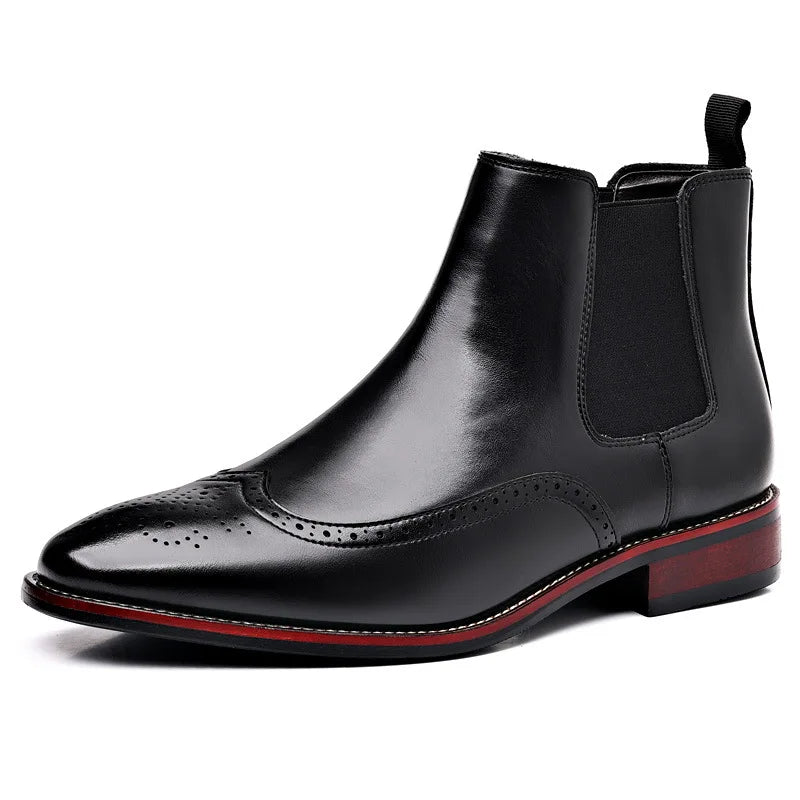 Luke|Leather Chelsea Boots